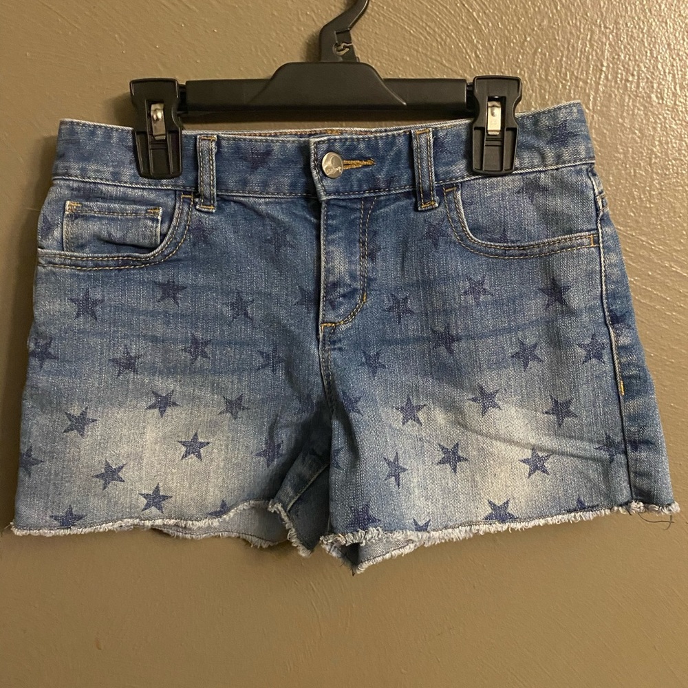 Girls star jean shorts